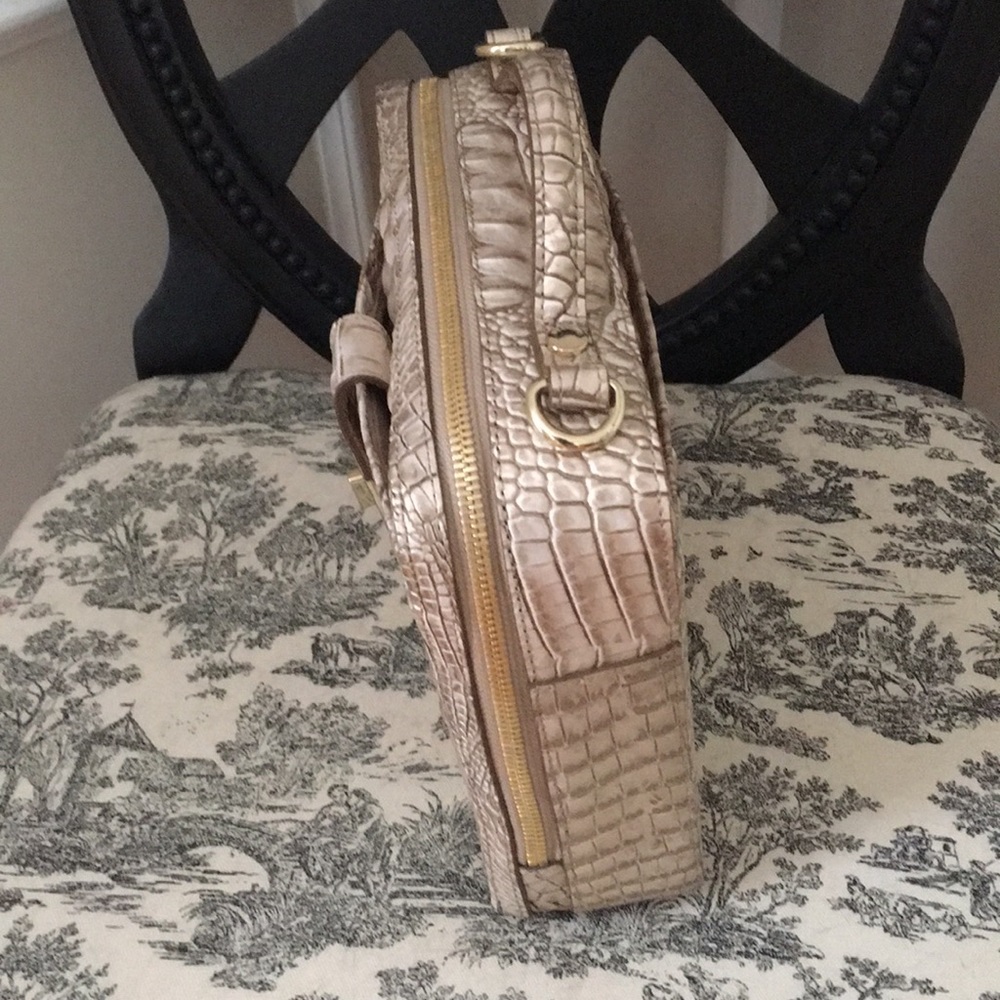 Brahmin Evie Sugar Cane Leather bag AND Credit Card Wallet. NWT - Picture 4 of 8